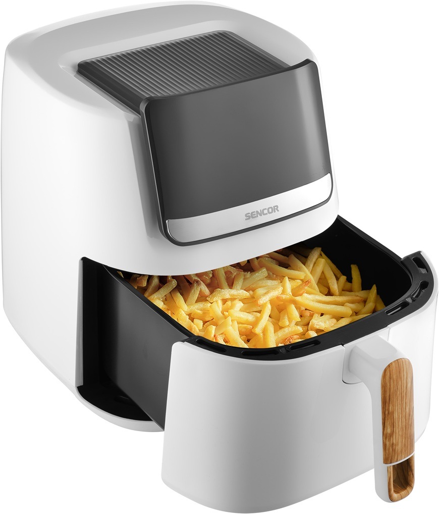 Teplovzdušná fritéza Sencor SFR 6551WH-EUE3 v bielom prevedení.