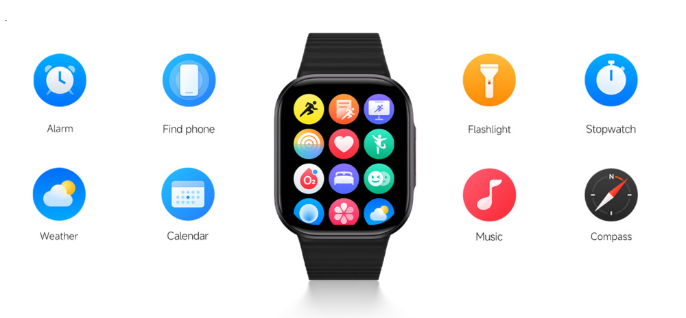 Inteligentné hodinky Xiaomi Redmi Watch 6 Lite sivé Xiaomi Redmi Watch 6 Lite ponúka aj aplikácie ako počasie
