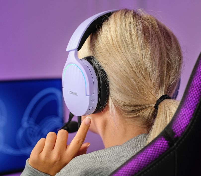 Headset Trust GXT 490P FAYZO, USB fialový Trust GXT 490P Fayzo (25303)