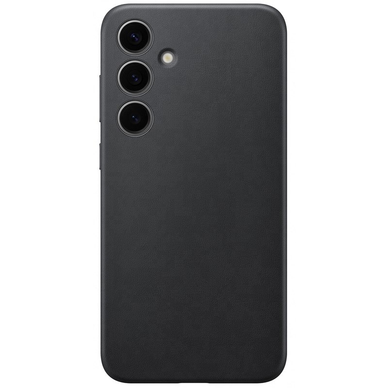 Kryt na mobil Samsung Vegan Leather na Galaxy S24+ čierny
