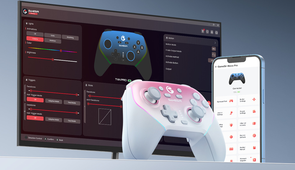 Gamepad GameSir Super Nova ružový Gamepad GameSir Super Nova ružový