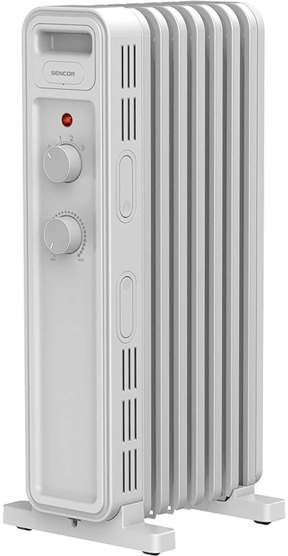 Olejový radiátor Sencor SOH 3407WH s príkonom 1500W