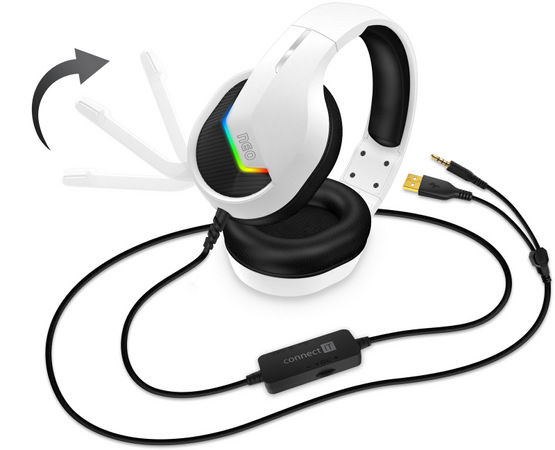 Headset Connect IT NEO biely Headset Connect IT NEO biely