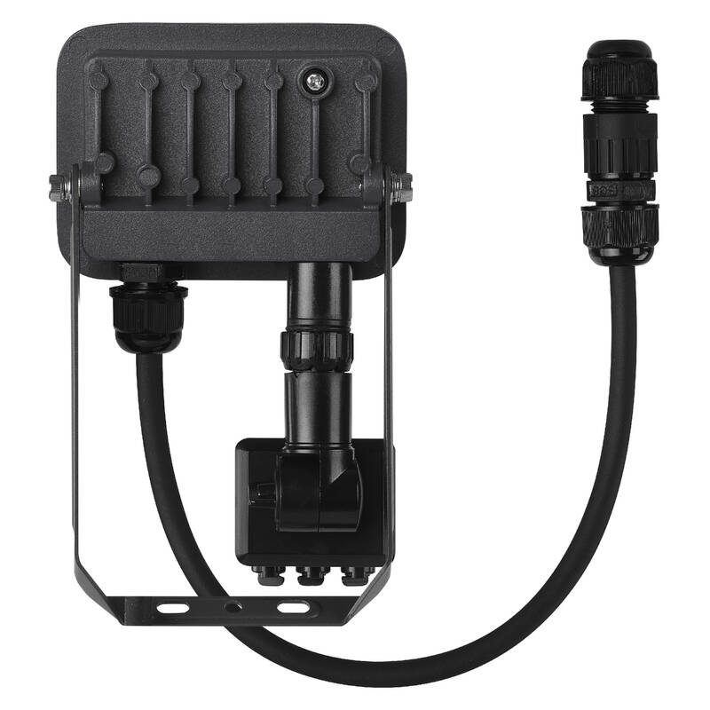 Reflektor EMOS INOVO 10W 1100LM PIR IP65 NW - čierny