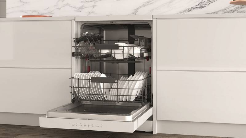 Umývačka riadu Whirlpool W3F D634 biela Umývačka riadu Whirlpool W3F D634, biela, voľne stojaca, nastaviteľný horný kôš