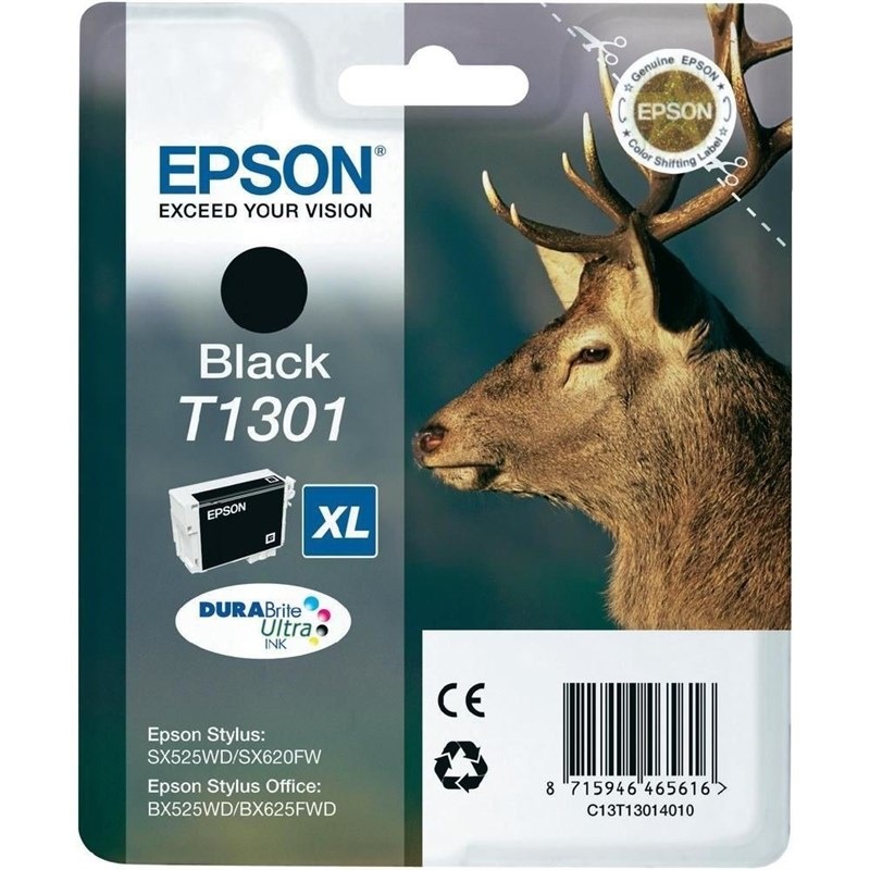 Cartridge Epson T1301, 25,4 ml čierna