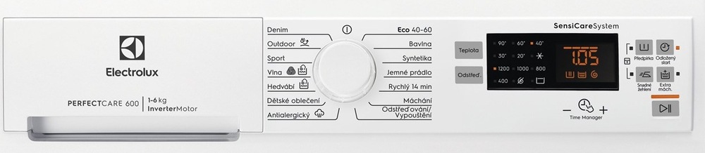 Ovládací panel práčky Electrolux EWS6526BC séria 600 SensiCare