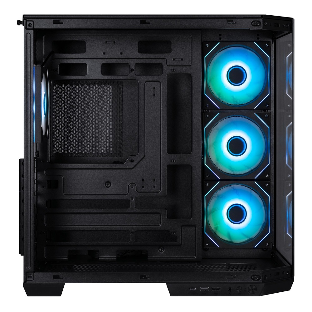 Detail PC skrine BitFenix ​​T10 Negro z bočnej strany