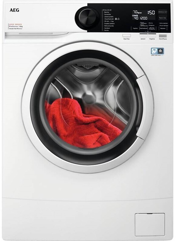 Práčka AEG ProSense™ 6000 LSR6E27WC, úzka, biela