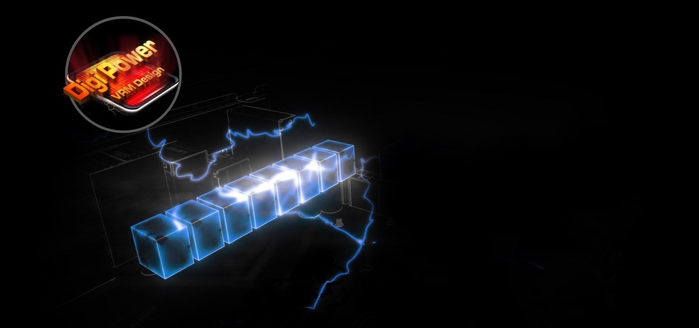 Digitálny artwork zobrazujúci žiariace modré kocky spojené elektrickými líniami na tmavom pozadí, ktoré vyjadrujú hi-tech, futuristickú atmosféru.