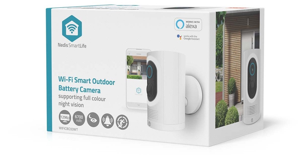 IP kamera Nedis SmartLife WIFICBO33WT komunikuje so systémami inteligentnej domácnosti