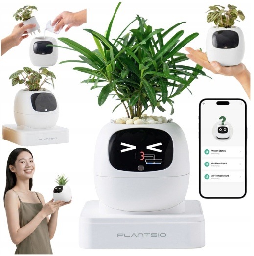 Inteligentný kvetináč Plantsio IVY generácia 2 biely Chytrý kvetináč Plantsio IVY generácie 2 - biely
