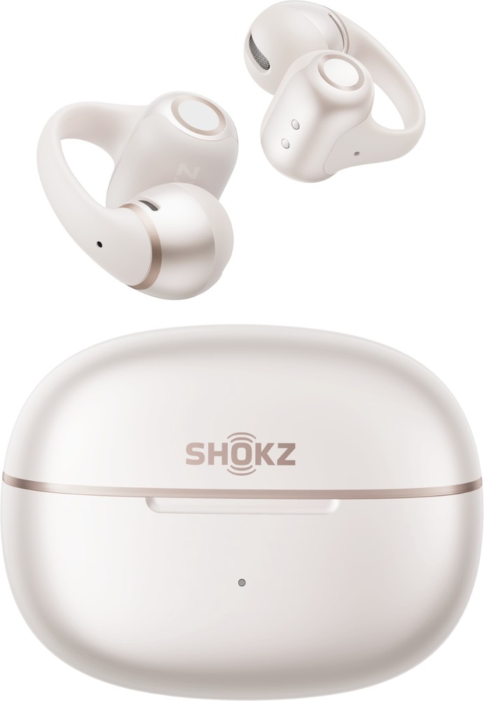 TWS slúchadlá Shokz OpenDots 2, biela farba
