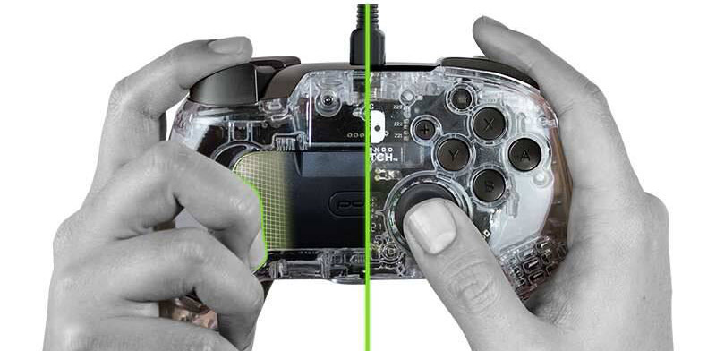 Gamepad PDP Afterglow Deluxe+ pre Nintendo Switch priehľadný Gamepad PDP Afterglow Deluxe+ pre Nintendo Switch priehľadný