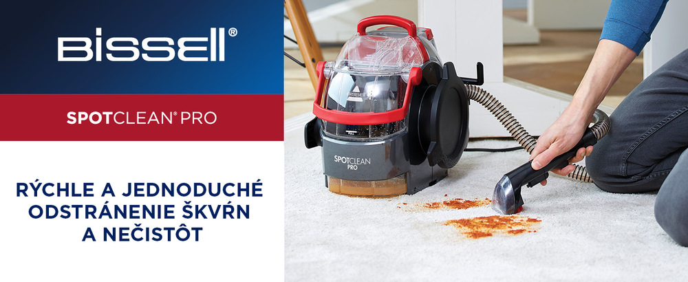 Tepovač kobercov Bissell 1558N SpotClean Professional čierny/červený Tepovač kobercov Bissell 1558N SpotClean Professional čierny/červený