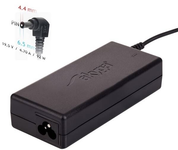 Sieťový adaptér Akyga pre notebook 19.5V/4.7A/92W 6.5x4.4 mm + pin pre Sony