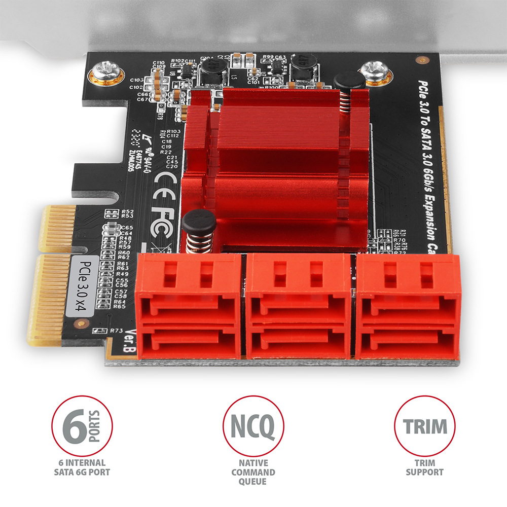 Radič Axagon PCES-SA6 - 6x SATA 6G port Radič Axagon PCES-SA6 - 6x SATA 6G port