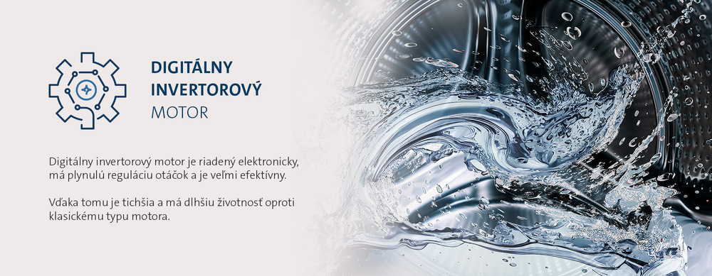 Digitalny motor práčky so sušičkou ETA Digitalny motor práčky so sušičkou ETA