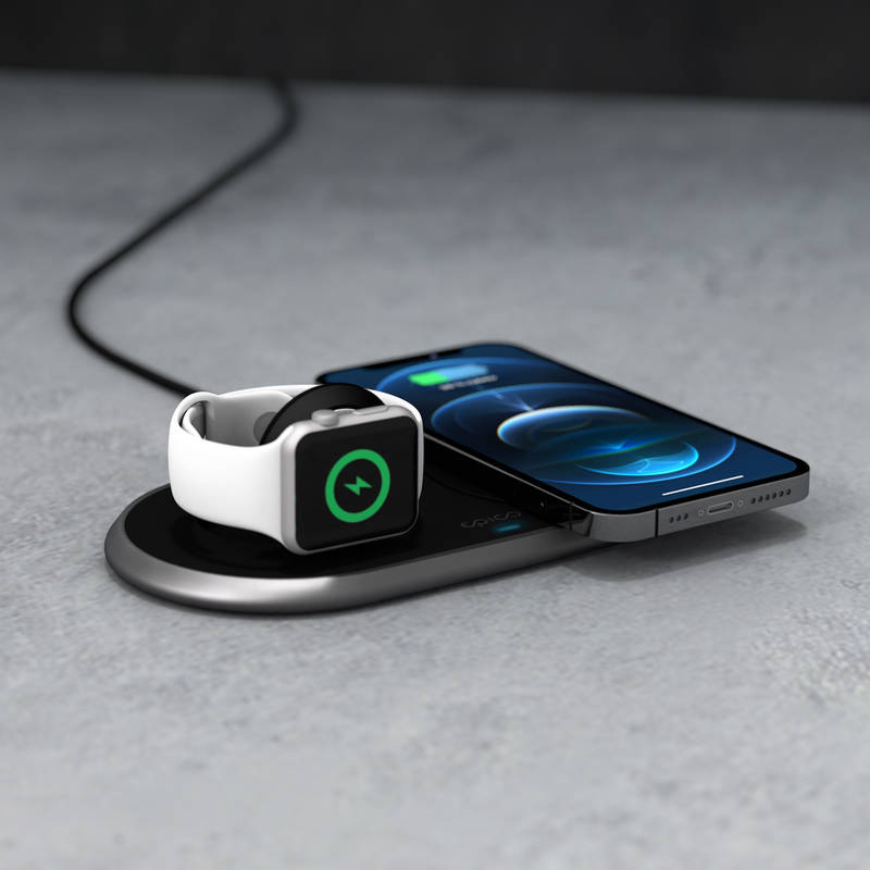 Bezdrôtová nabíjačka Epico 2v1 Wireless Charging Base čierna Bezdrôtová nabíjačka Epico 2v1 Wireless Charging Base čierna