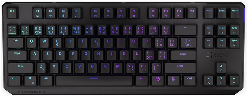 Klávesnica ENDORFY Thock TKL Wireless Brown, CZ/SK layout čierna