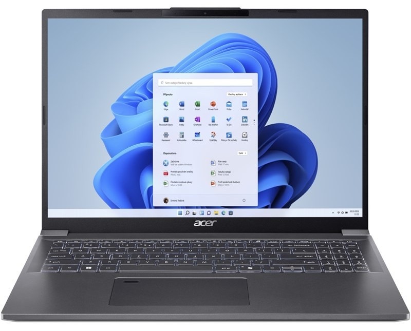 Notebook Acer Aspire 16 (A16-71GM-76JL) sivý