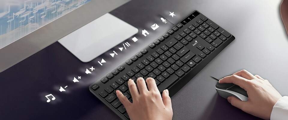 Klávesnica Genius KB-117S čierna