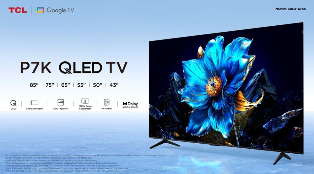 Televízor TCL 50P7K „Televízia