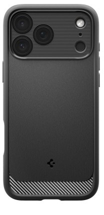 Kryt na mobil Spigen Rugged Armor MagSafe na Apple iPhone 17 Pro v čiernej farbe