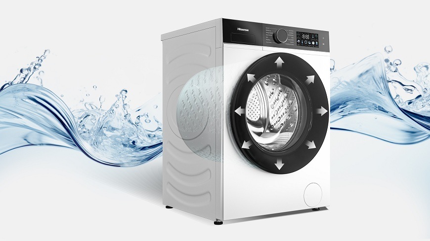 veľký otvor bubna Práčky Hisense WF3I9043BWFS2