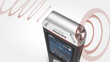 Diktafón Philips DVT2110 čierny/strieborný