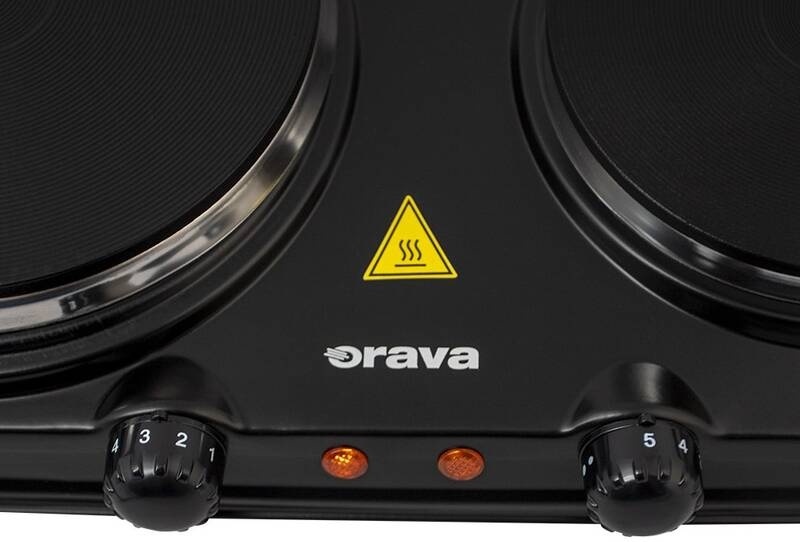 Varič elektrický Orava VP-9 B, dvouplotýnkový čierny