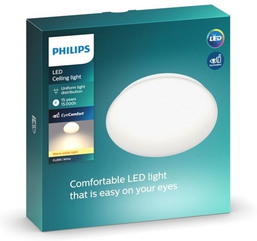 LED stropné svietidlo Philips CL200, 10W, teplá biela, 25 cm biele svitidlo_philips
