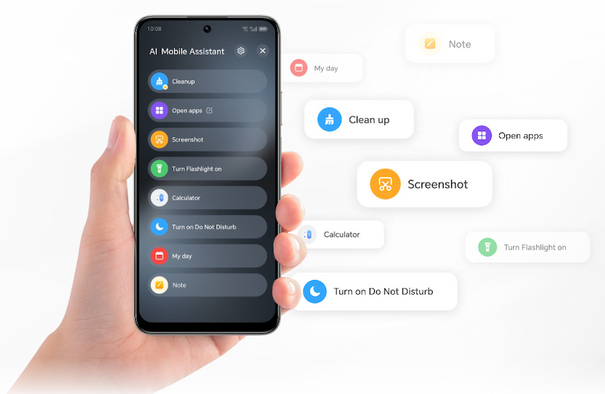 Mobilný telefón HONOR X7d 6 GB / 128 GB strieborný