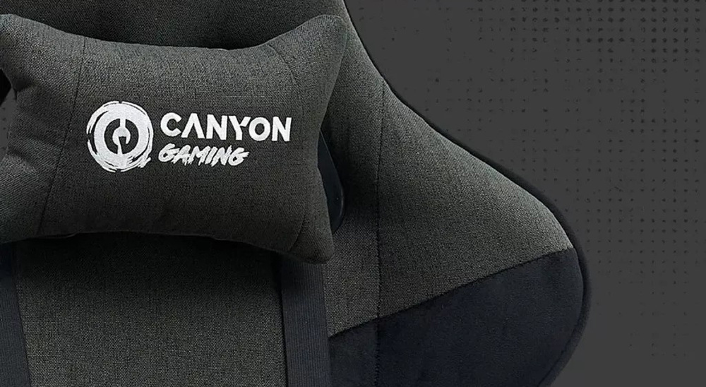 Herná stolička Canyon Crest Fabric sivá Odolné materiály stoličky Canyon Crest Fabric skvele vyzerajú a prinášajú potrebnú pevnosť