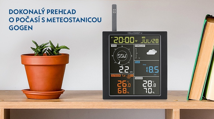 Meteorologická stanica GoGEN ME 3700 WiFi čierna Meteorologická stanica GoGEN ME 3700 WiFi čierna