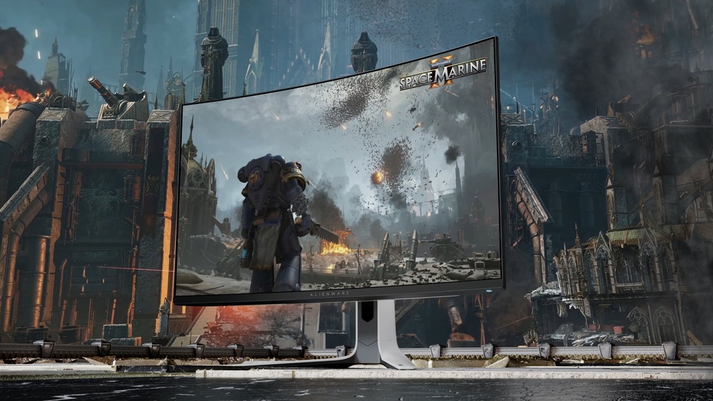 Herný monitor Dell Alienware AW3225QF čierny/biely Dell Alienware AW3225QF