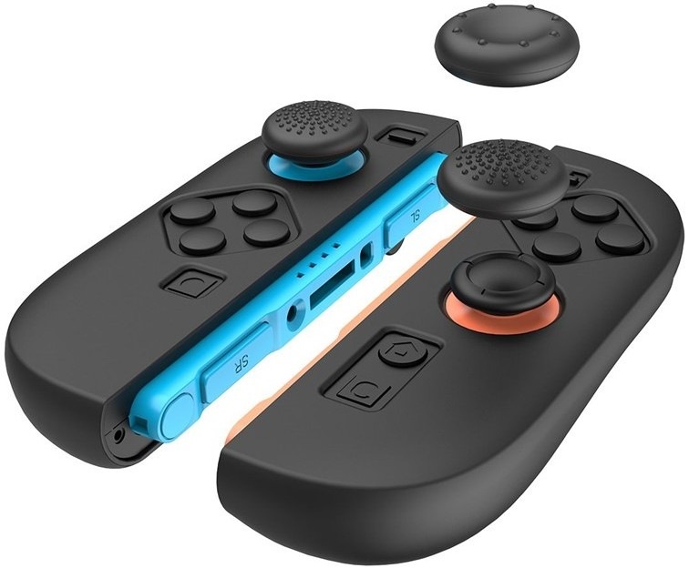 Silikónové krytky iPega SW2083A - Joy-Con, Nintendo Switch 2 - čierna