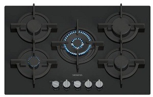 Plynová varná platňa Siemens iQ500 EP7A6QI10 čierna Plynová varná doska Siemens EP7A6QI10