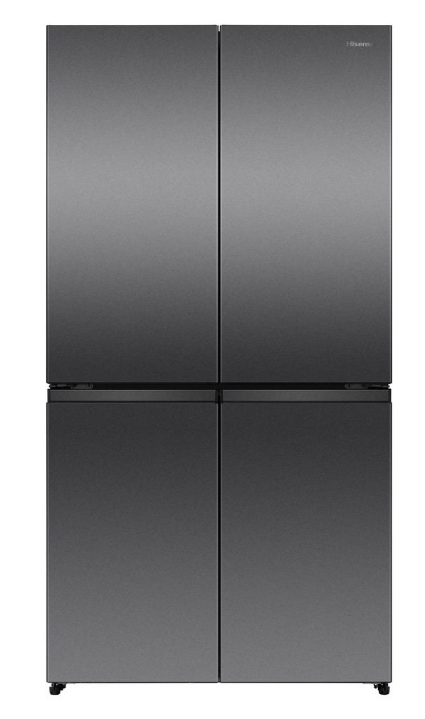 Predný pohľad na chladničku Hisense RQ5P640SSKD v čiernom prevedení