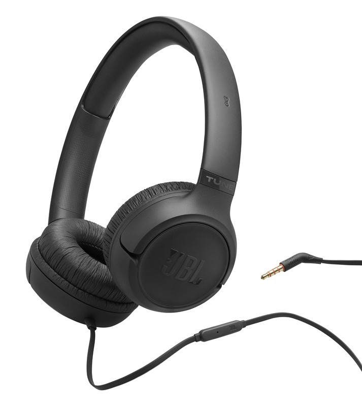 Slúchadlá JBL Tune 530, Jack 3,5 mm, čierna farba.