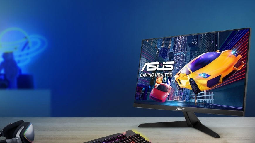 Herný monitor Asus VY249HGR čierny Pracovný stôl s elegantným monitorom Asus z radu Eye Care