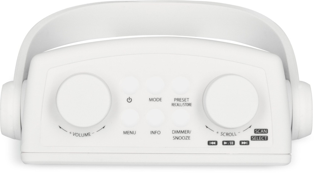 Rádioprijímač s DAB+ Technisat DigitRadio 30 V2 biely Rádioprijímač DAB+ TechniSat DIGITRADIO 30 V2 detail na ovládanie