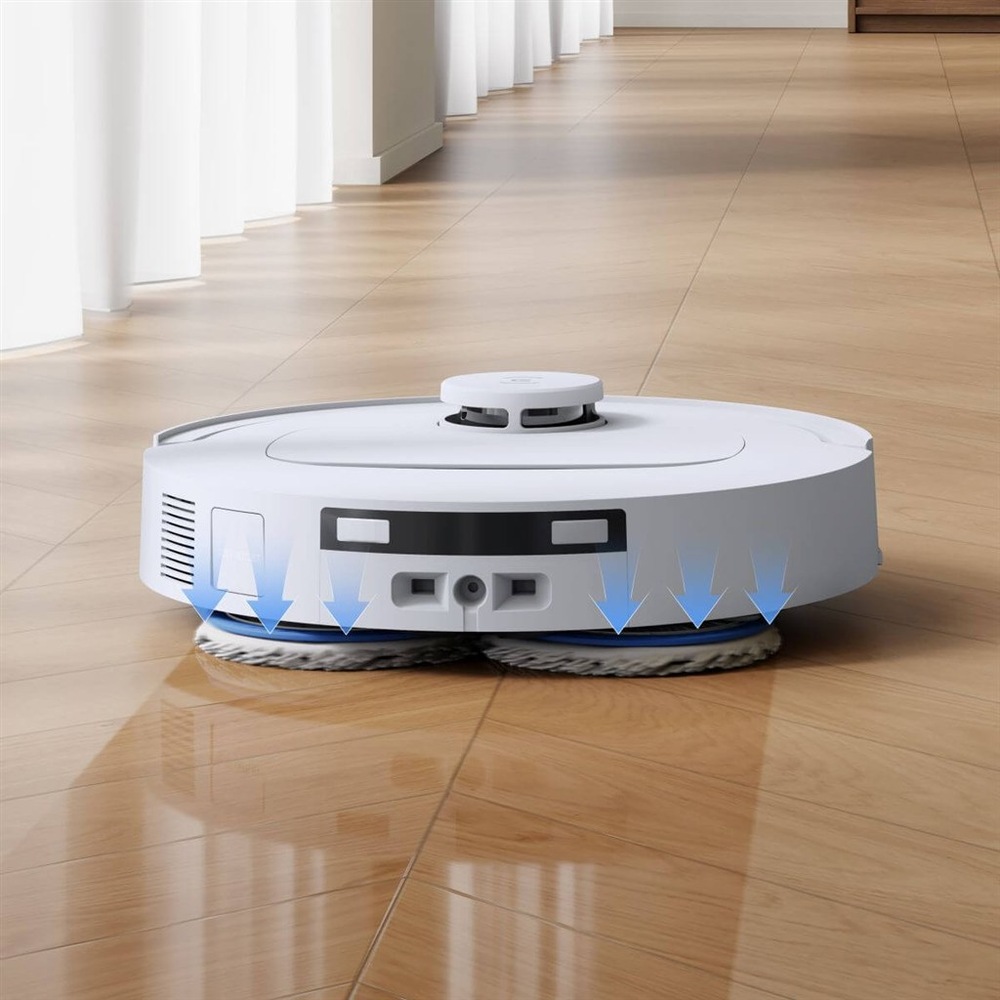 Robotický vysávač Ecovacs DEEBOT T30e OMNI WHITE biely Dva rotujúce mopy vysávača ECOVACS DEEBOT T30e OMNI WHITE