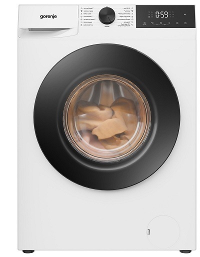 práčka so sušičkou Gorenje WDG2PS954A1D2 s bielizňou vo vnútri