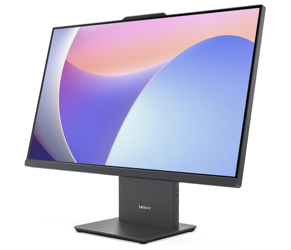 PC all in-one Lenovo IdeaCentre 27IRH9 sivý AIO PC Lenovo IdeaCentre 27IRH9 27" spredu otočený doľava