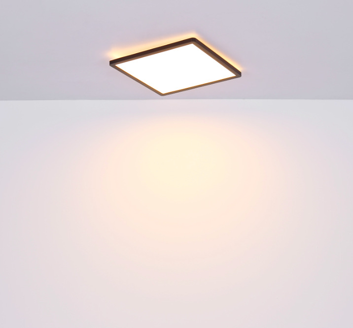 LED stropné svietidlo GLOBO Sapana, štvorec, 30 cm, LED, 18W čierne LED stropné svietidlo GLOBO Sapana, štvorec, 30 cm, LED, 18W čierne
