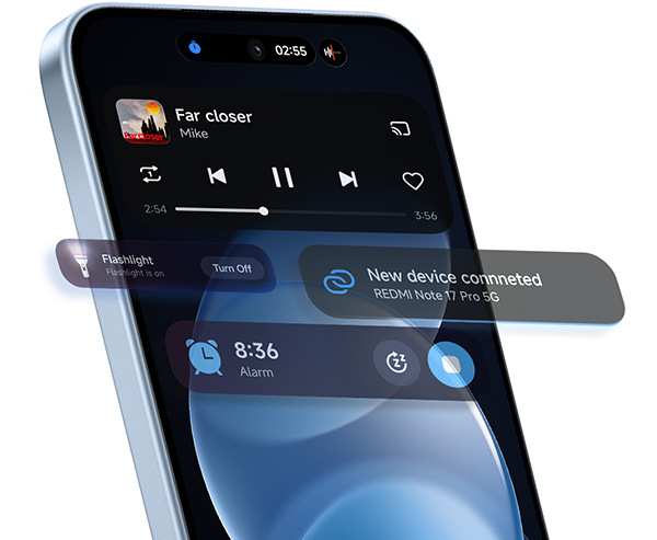 Mobilný telefón Xiaomi Redmi Note 17 Pro 5G 8 GB / 512 GB modrý REDMI Note 17 Pre 5G poháňa systém HyperOS