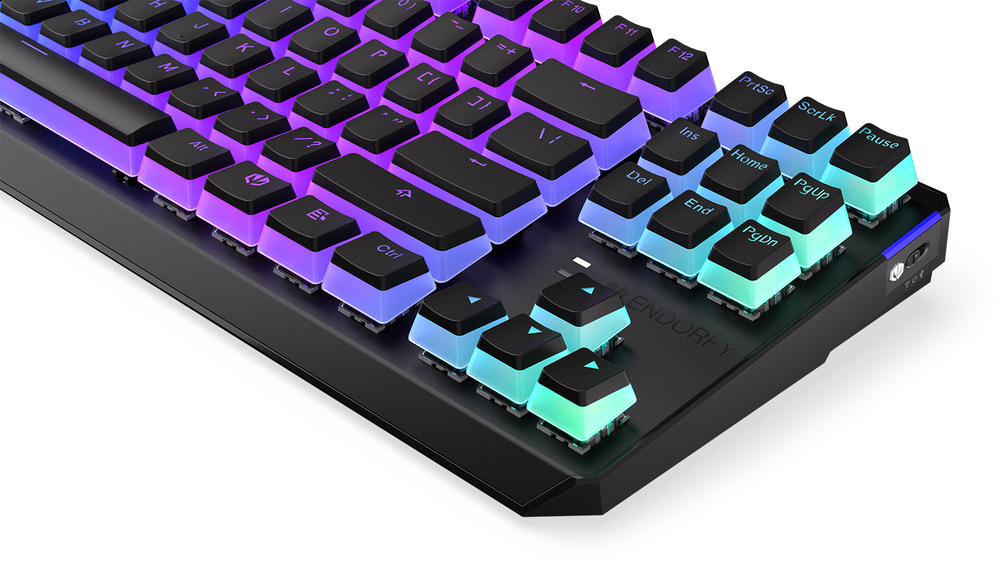 Klávesnica ENDORFY Thock TKL Wireless Red Pudding, US layout čierna Klávesnica ENDORFY Thock TKL Wireless Red Pudding, US layout čierna