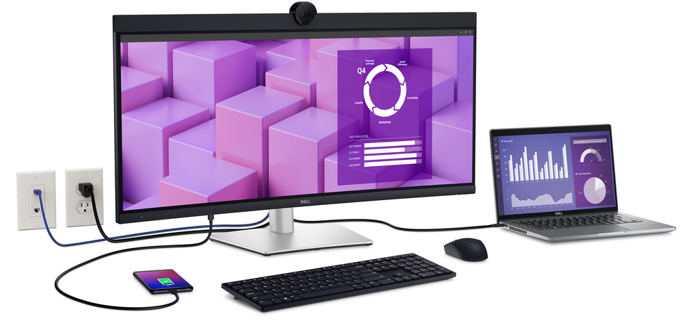 Monitor Dell P3424WEB čierny/strieborný Monitor Dell P3424WEB čierny/strieborný