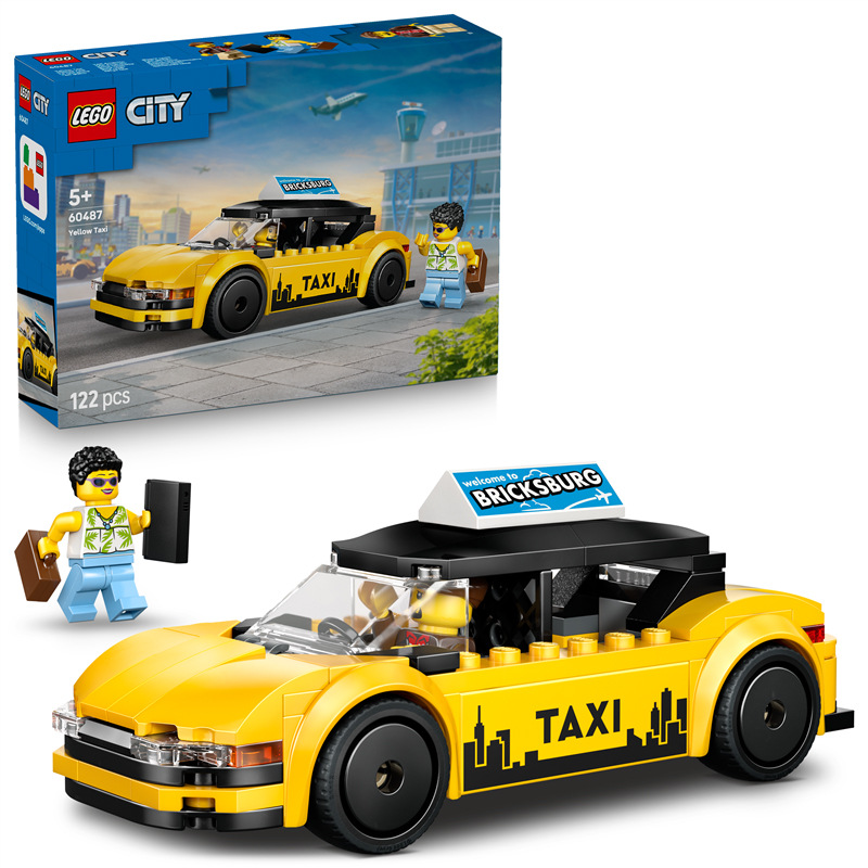 Stavebnica LEGO® City 60487 Žltý taxík